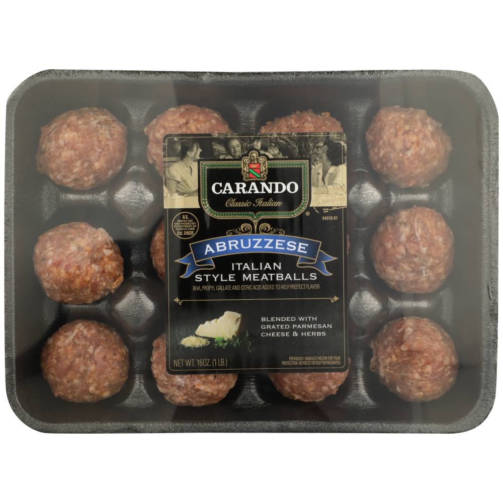 Carando Meatballs, Abruzzese, Italian Style - 16 oz