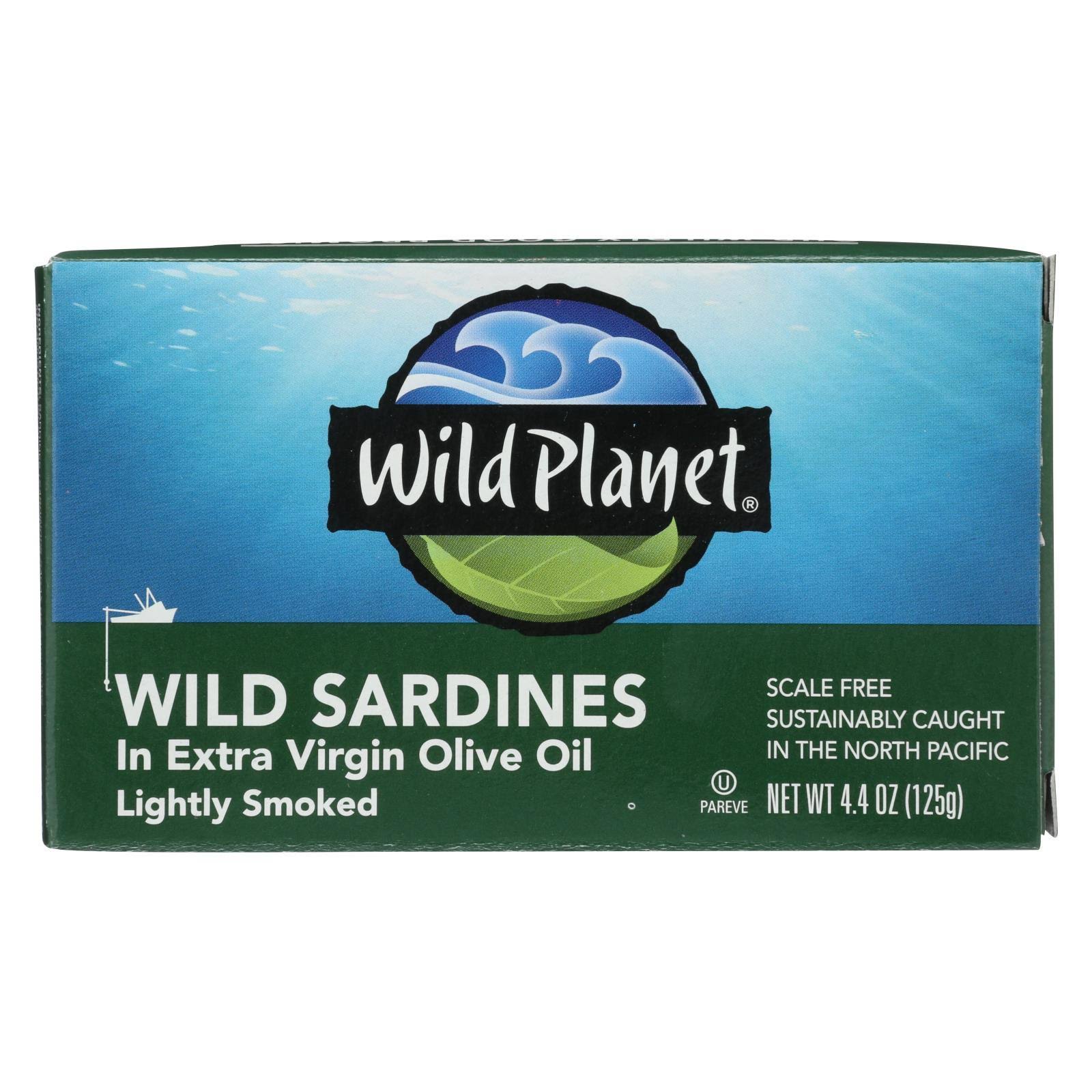 Wild Planet Wild Sardines in Extra Virgin Olive Oil - 4.375oz