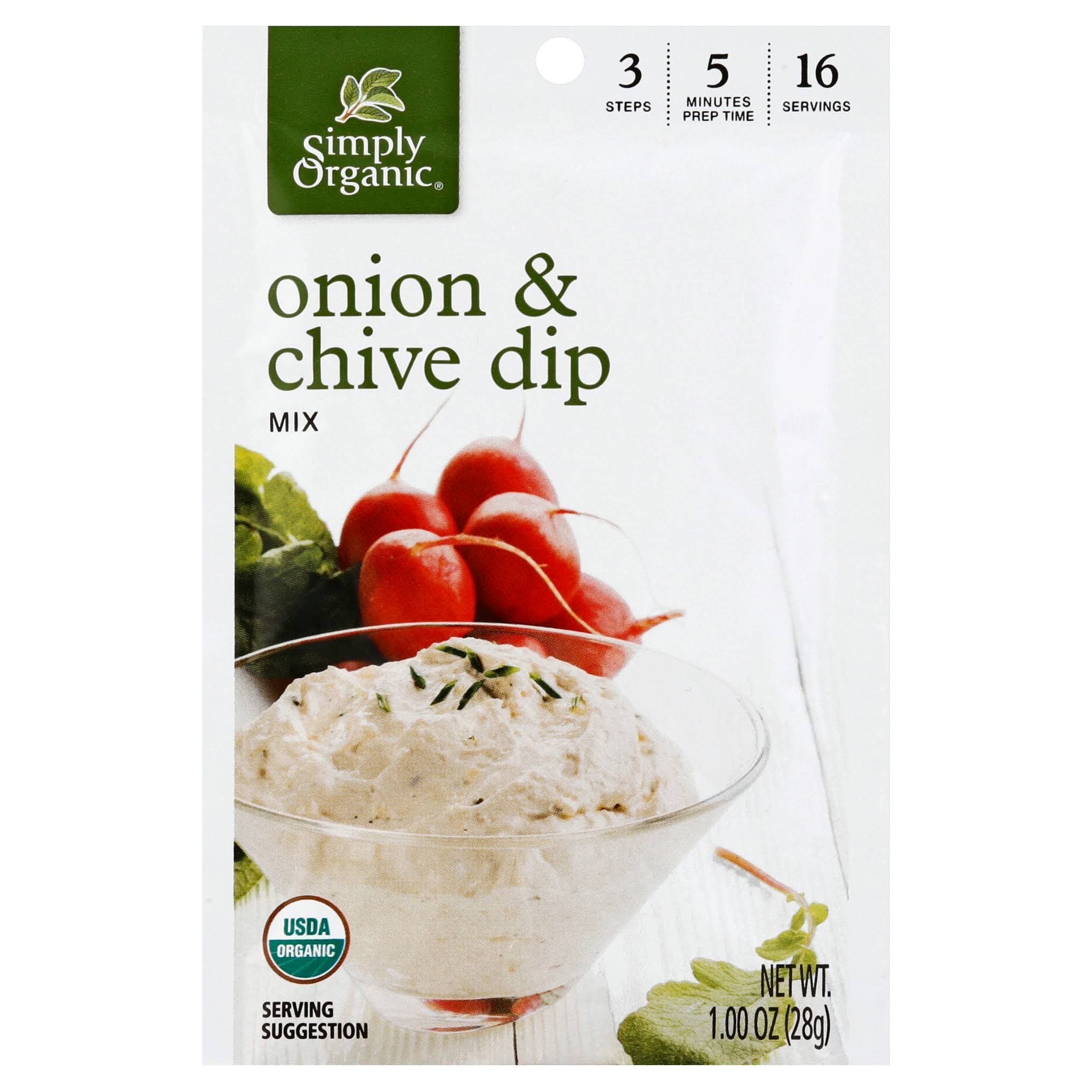 Simply Organic Onion & Chive Dip Mix - 1oz