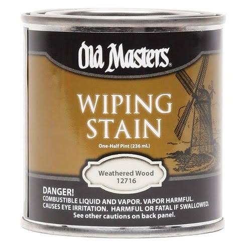 Old Masters 12716 Wiping Stain, Weathered Wood, 0.5 PT Can