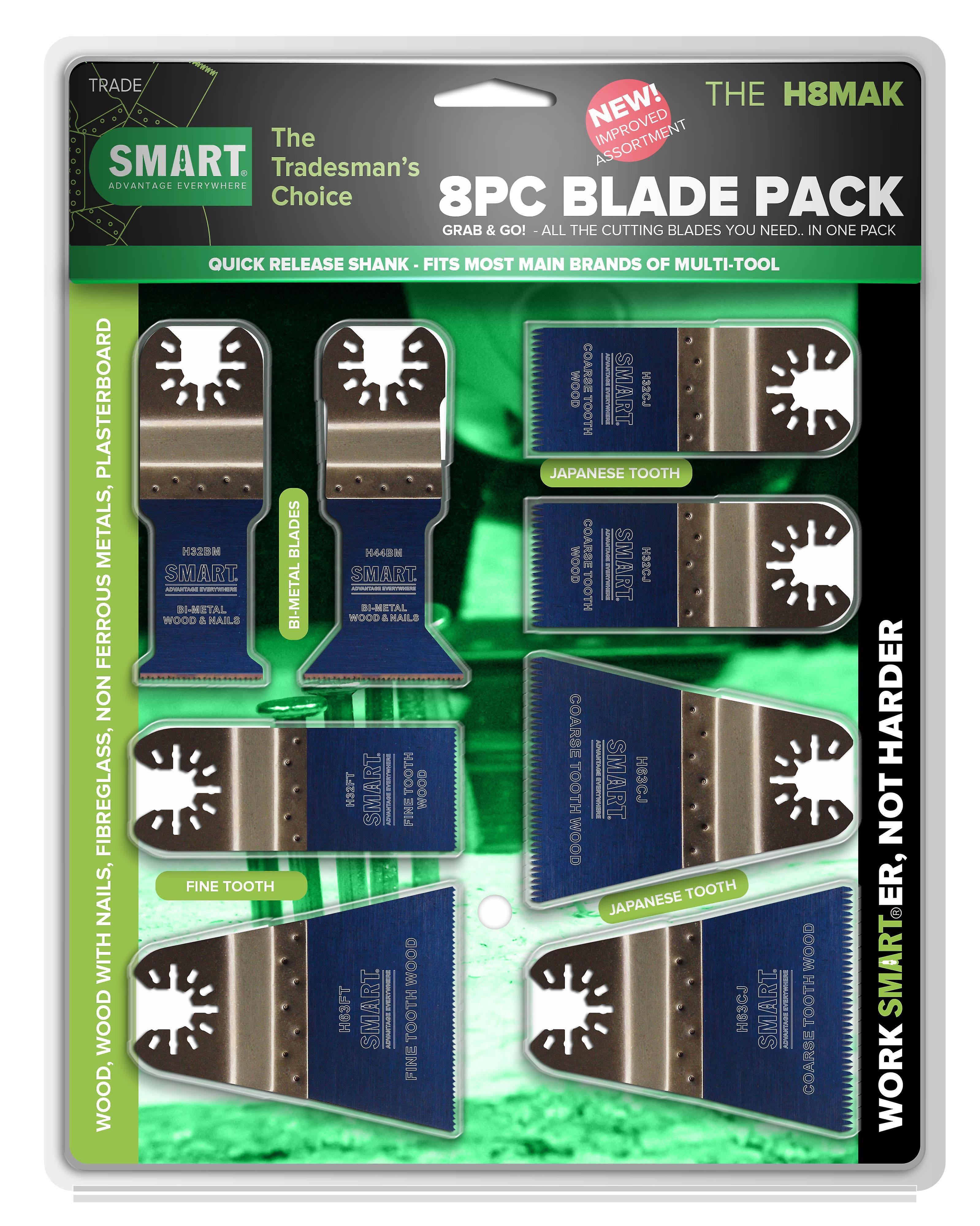 Smart Multi Tool Blade Set - 8pcs