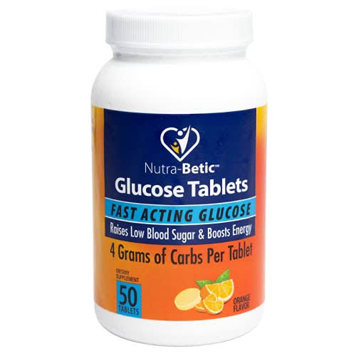 Nutra-Betic Glucose Tablets, Healthy Blood Sugar Support, Fast Acting