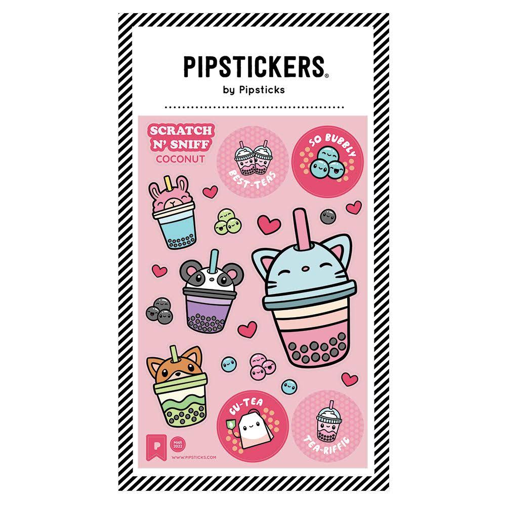 Pipsticks Scratch N' Sniff Sticker Sheet: Bubbly Teas