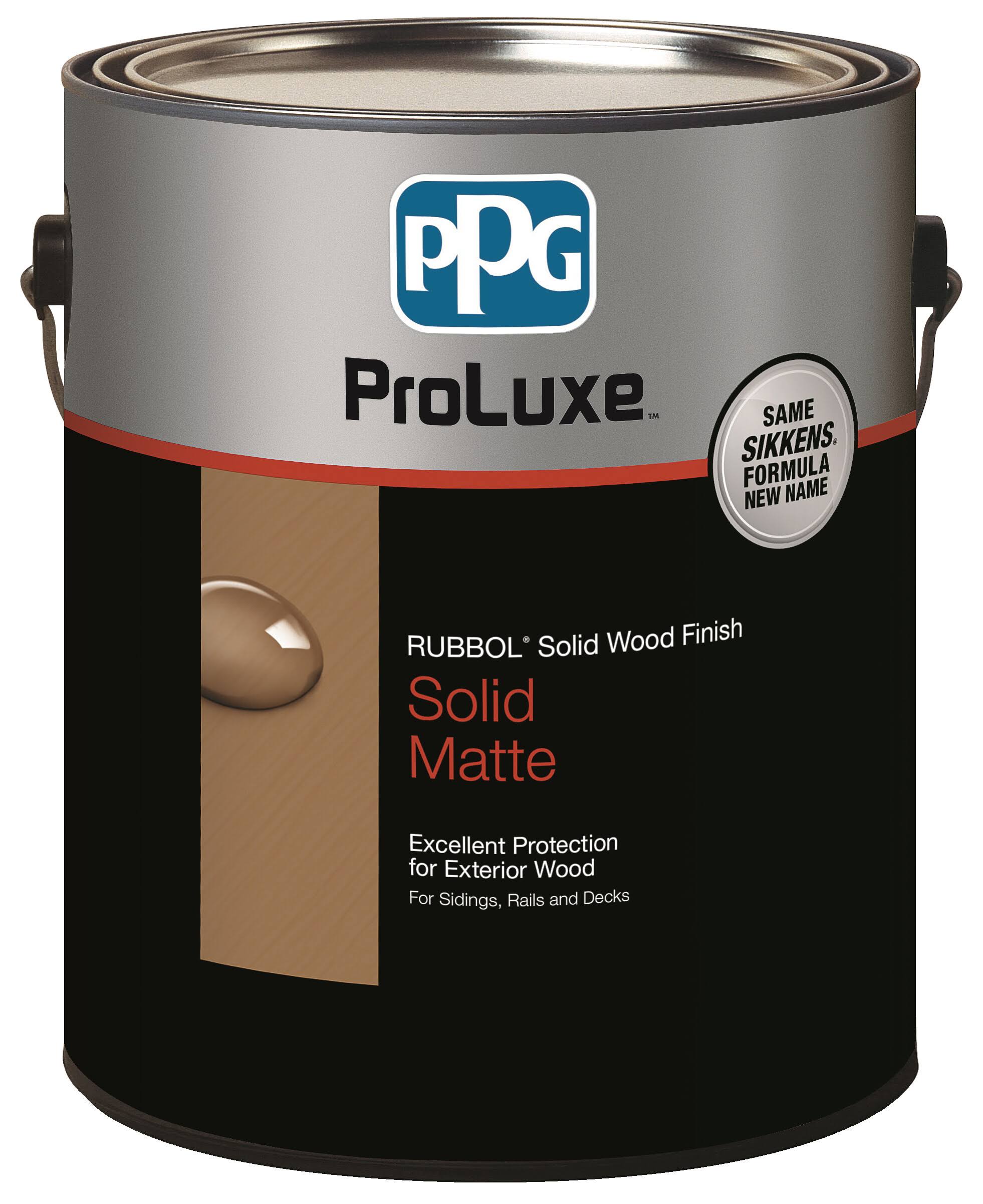 PPG Proluxe Rubbol SIK710-110/01 Solid Wood Finish, Light Base, Low-Luster, 1 Gal
