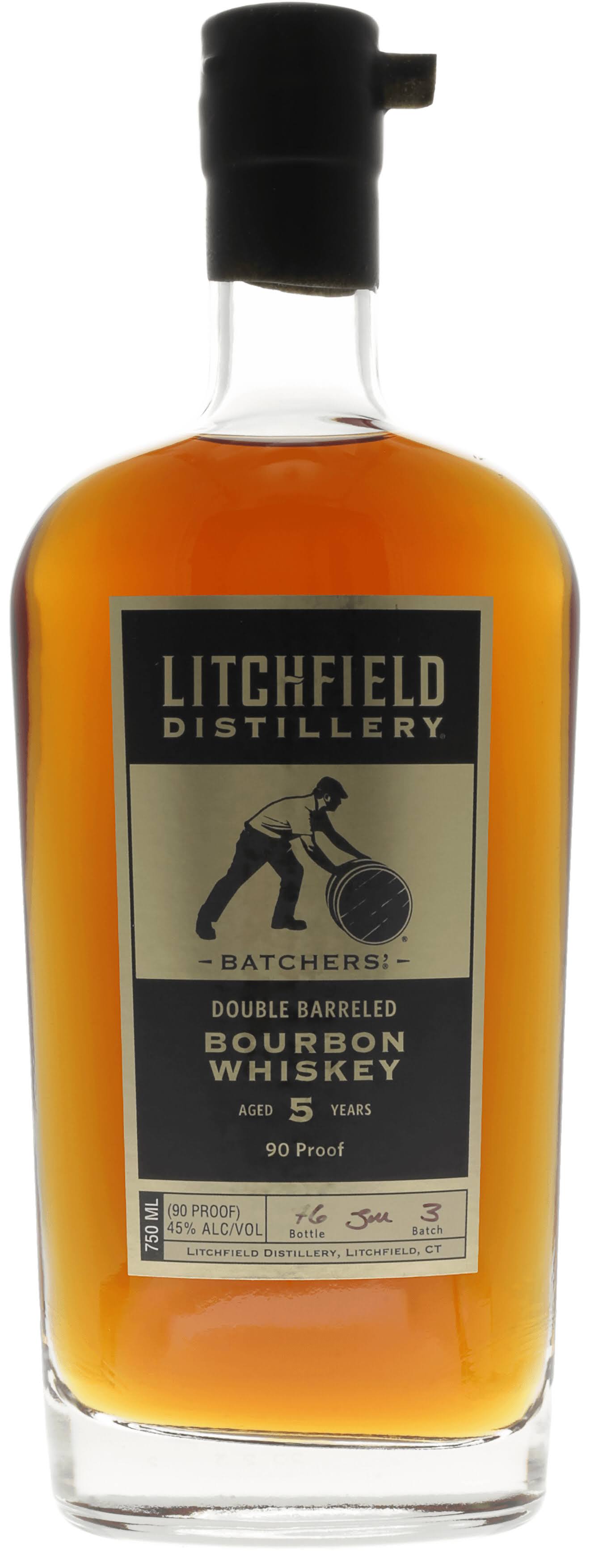 Litchfield Distillery 5 Year Double Barreled Bourbon Whiskey 750ml