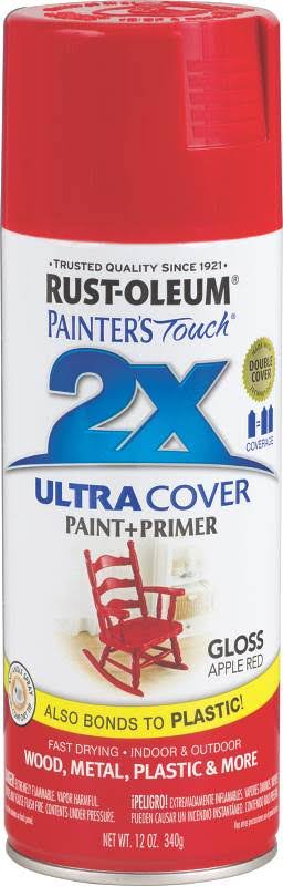 Rust-Oleum Painter's Touch Spray Paint - Gloss Apple Red, 340g