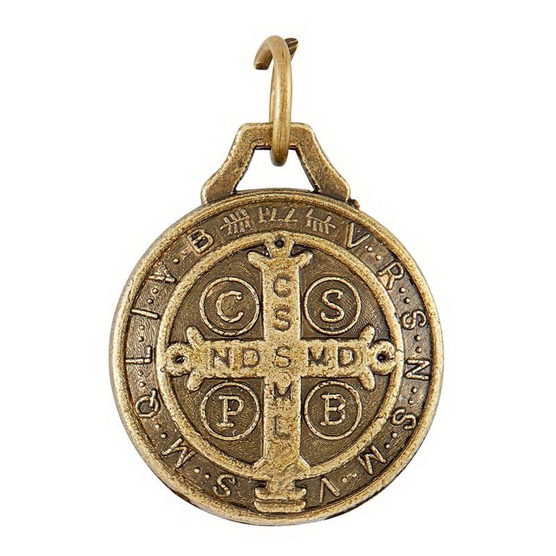 Gold Tone St. Benedict Medal