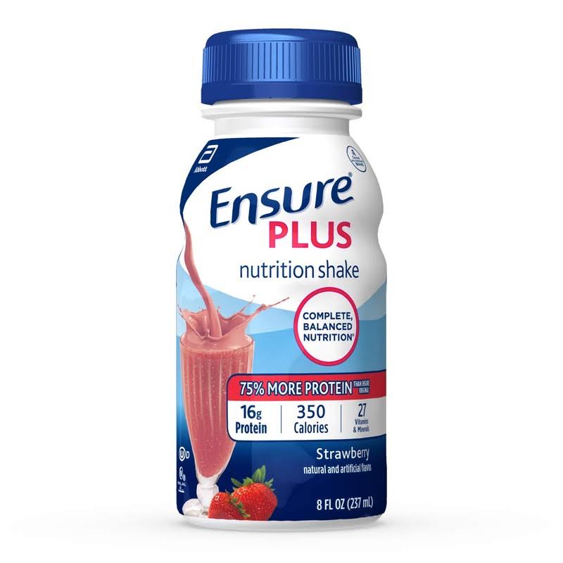 Ensure Plus Strawberry Nutrition Shake - 237ml