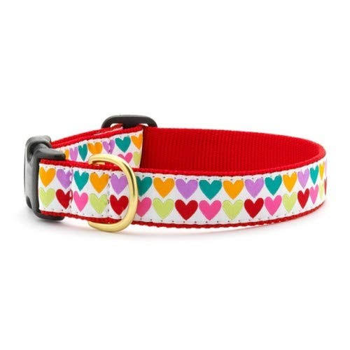 Up Country PHT-C-S Pop Hearts Dog Collar Narrow 5/8 inch S