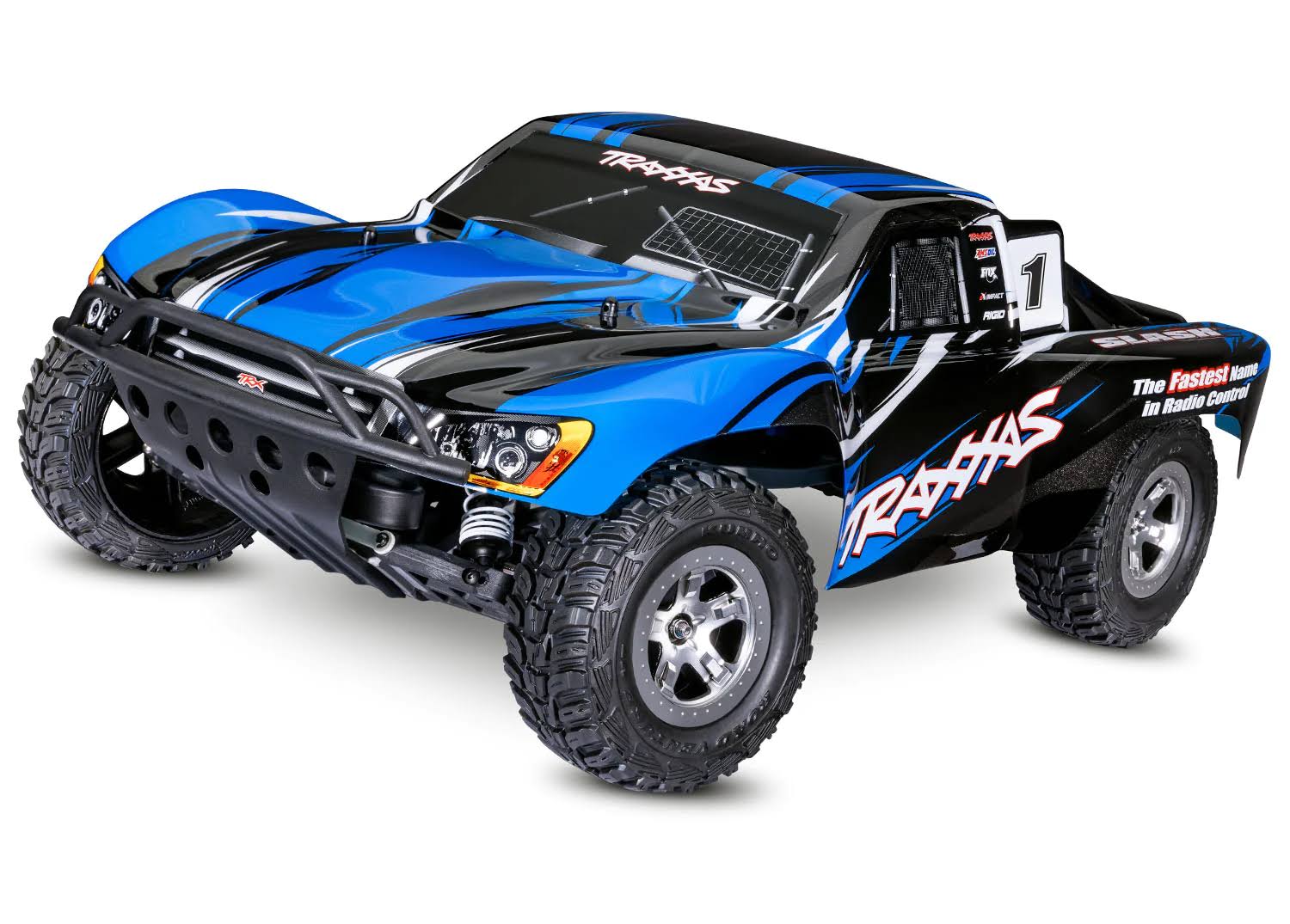 Traxxas 58024 Slash Blue-R 1/10 2WD Short Course Truck RTR Brushed or Battery/Charger