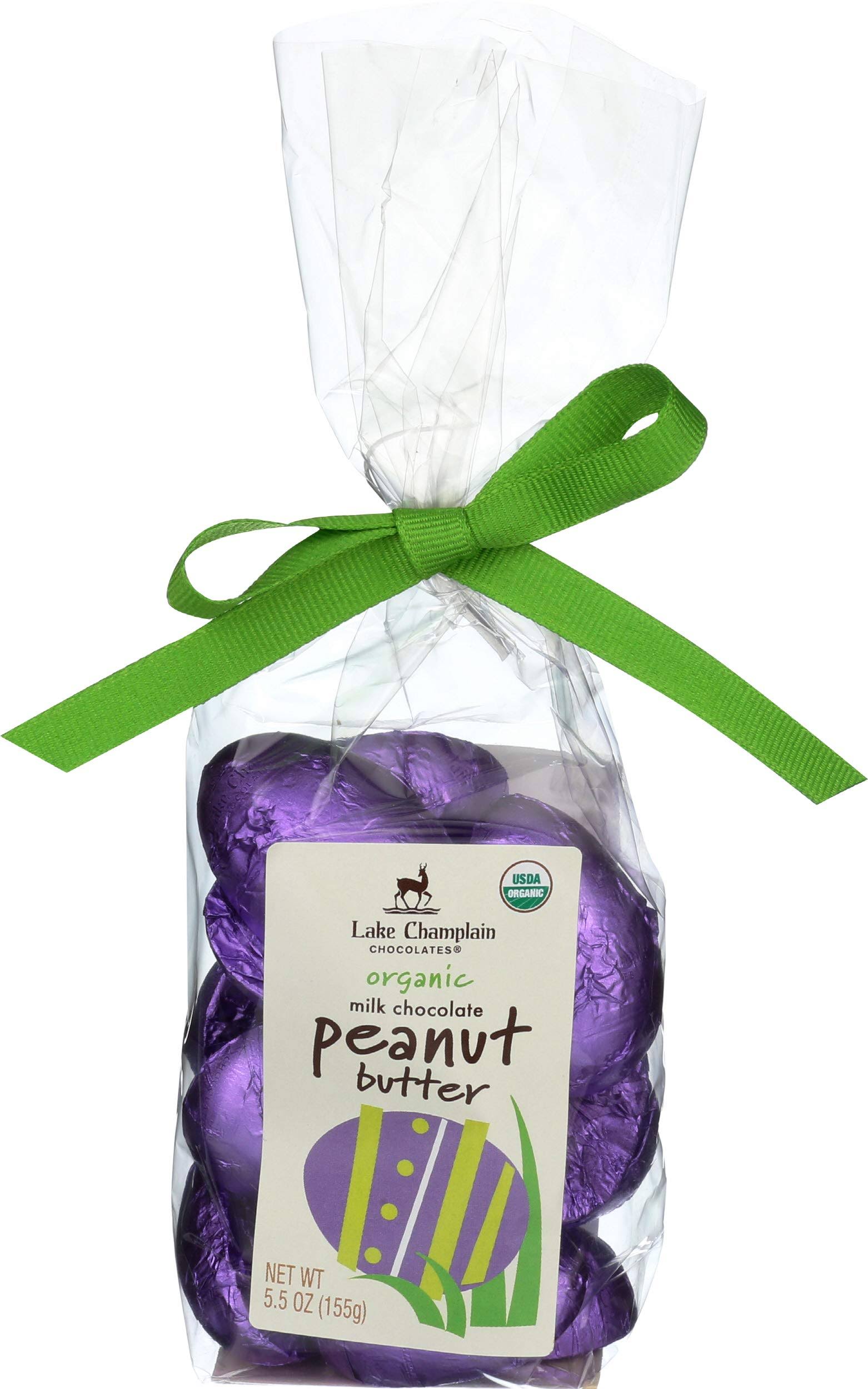 Lake Champlain Organic Milk Chocolate Peanut Butter Eggs - 5.5 oz bag