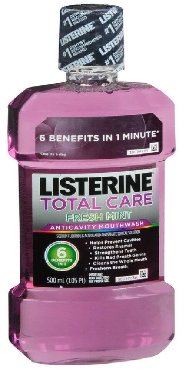 Listerine Total Care Anticavity Mouthwash - Fresh Mint, 16.9oz