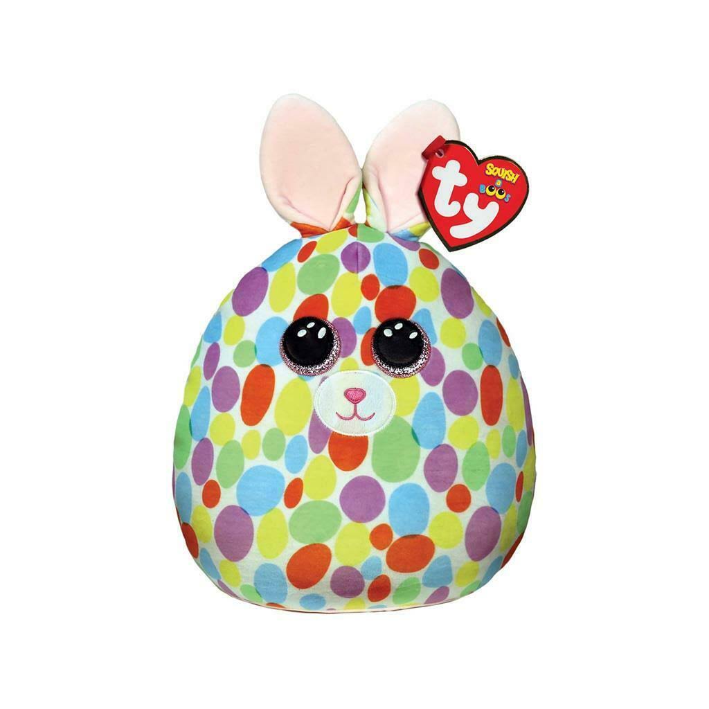 TY Bloomy Bunny Squish-A-Boo 10"