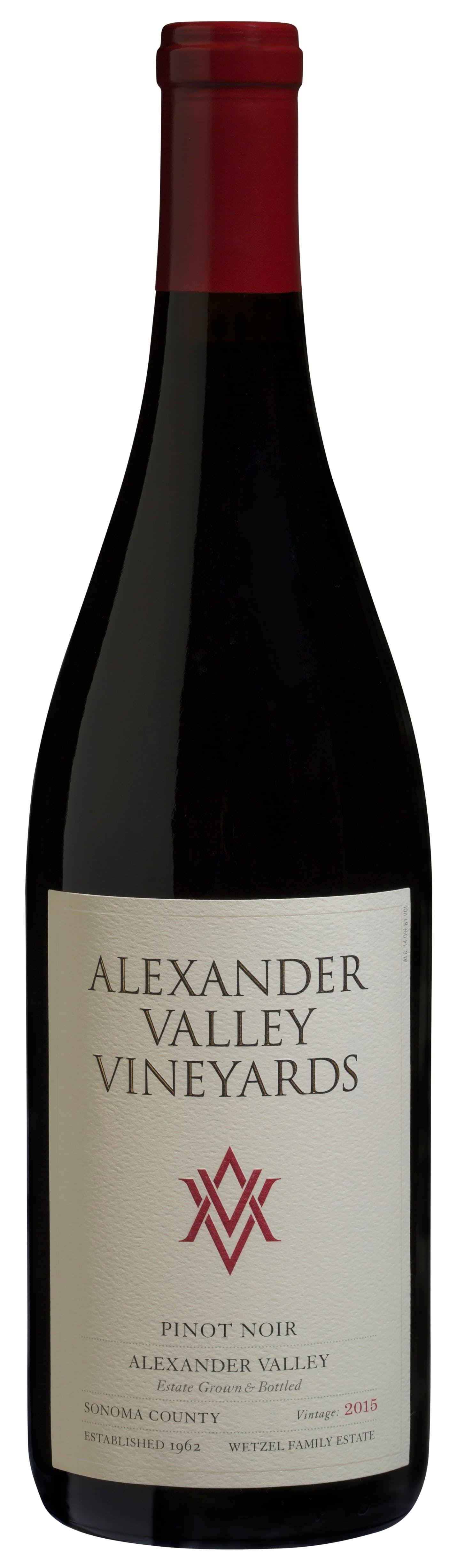 Alexander Valley Vineyards Pinot Noir, Alexander Valley, Sonoma County, 2008 - 750 ml