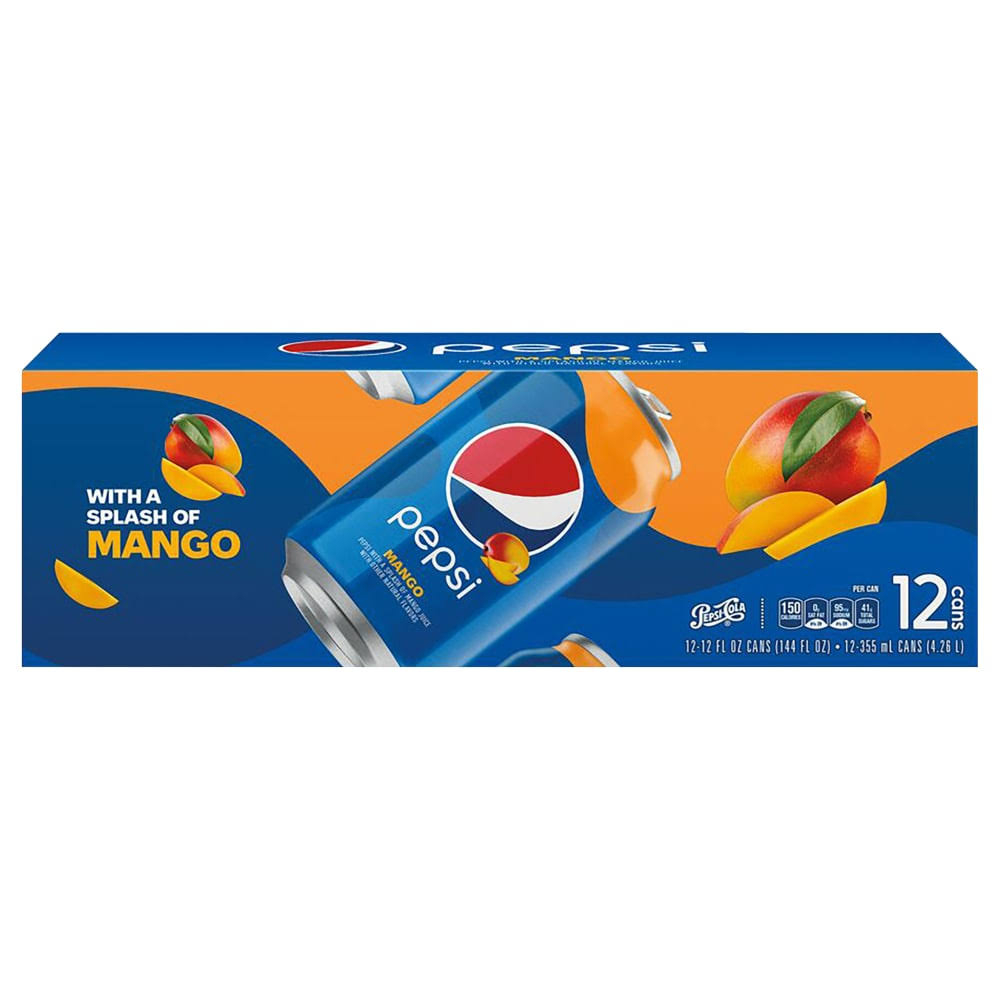 Pepsi Cola, Mango - 12 pack, 12 fl oz cans