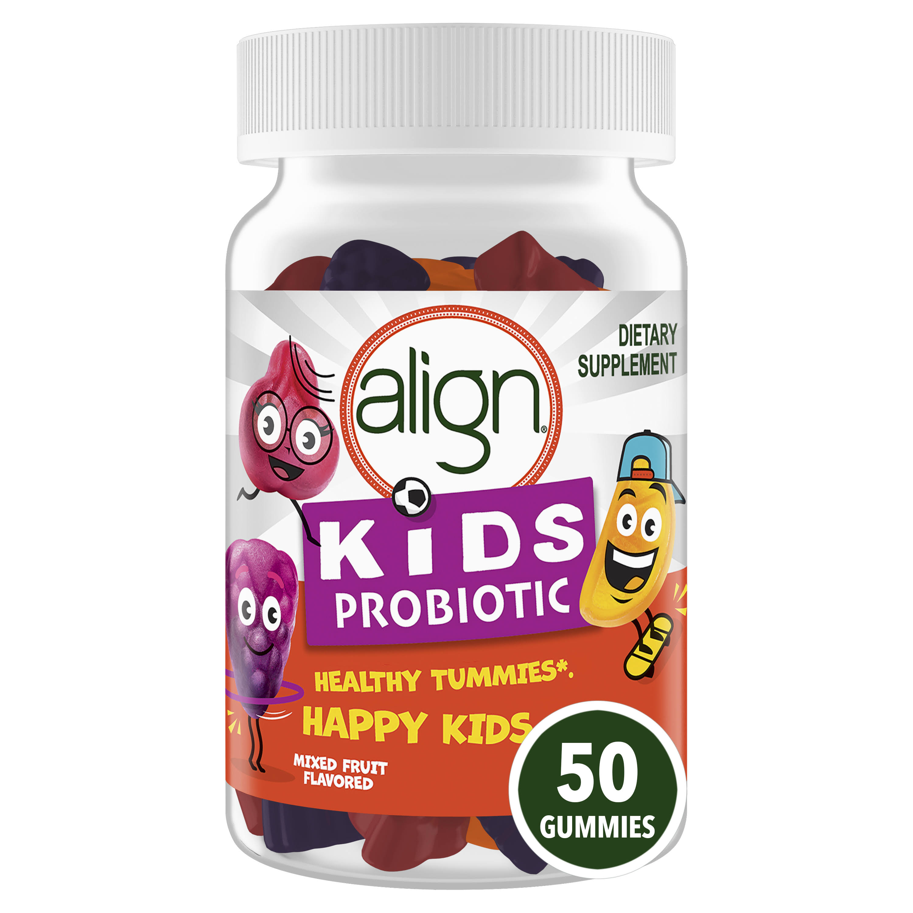 Align Probiotic, Kids, Gummies, Mixed Fruit Flavored - 50 gummies