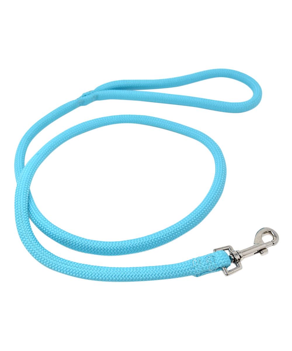 Yellow Dog Design Pet Leash Light Blue Braided Rope Lead 6ft