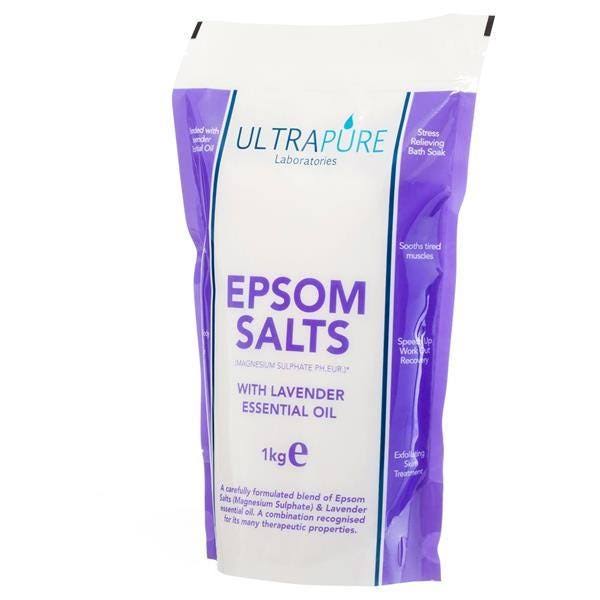 Ultra Pure Epsom Salts with Lavender Essential Oil 1kg