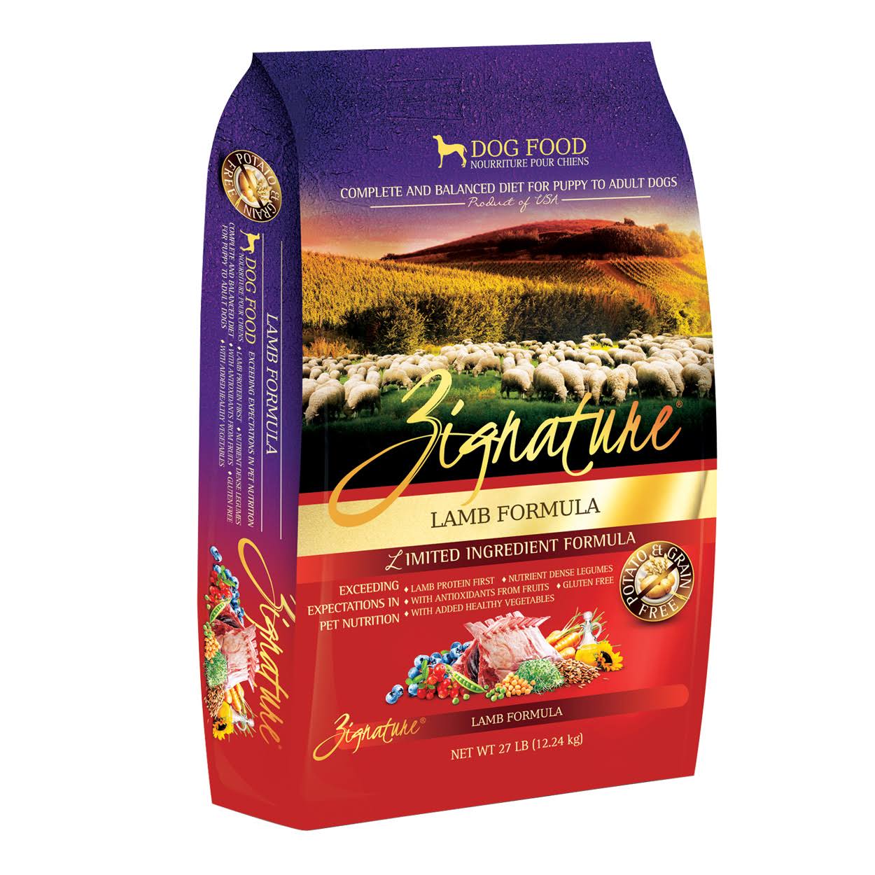 Zignature Limited Ingredient Gf Lamb Dog Food 25Lb