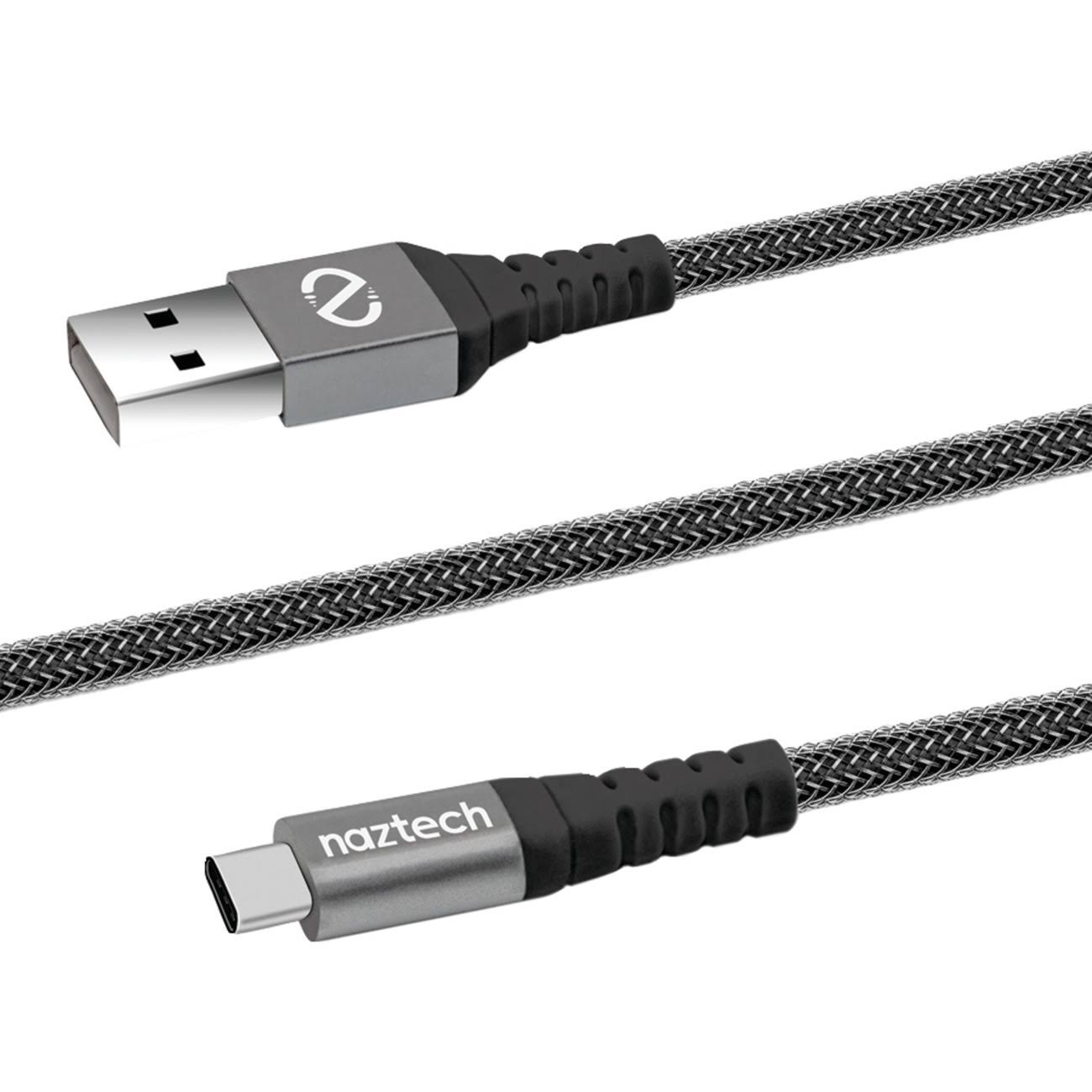 Naztech Durable Braided USB-C Cable - 4'