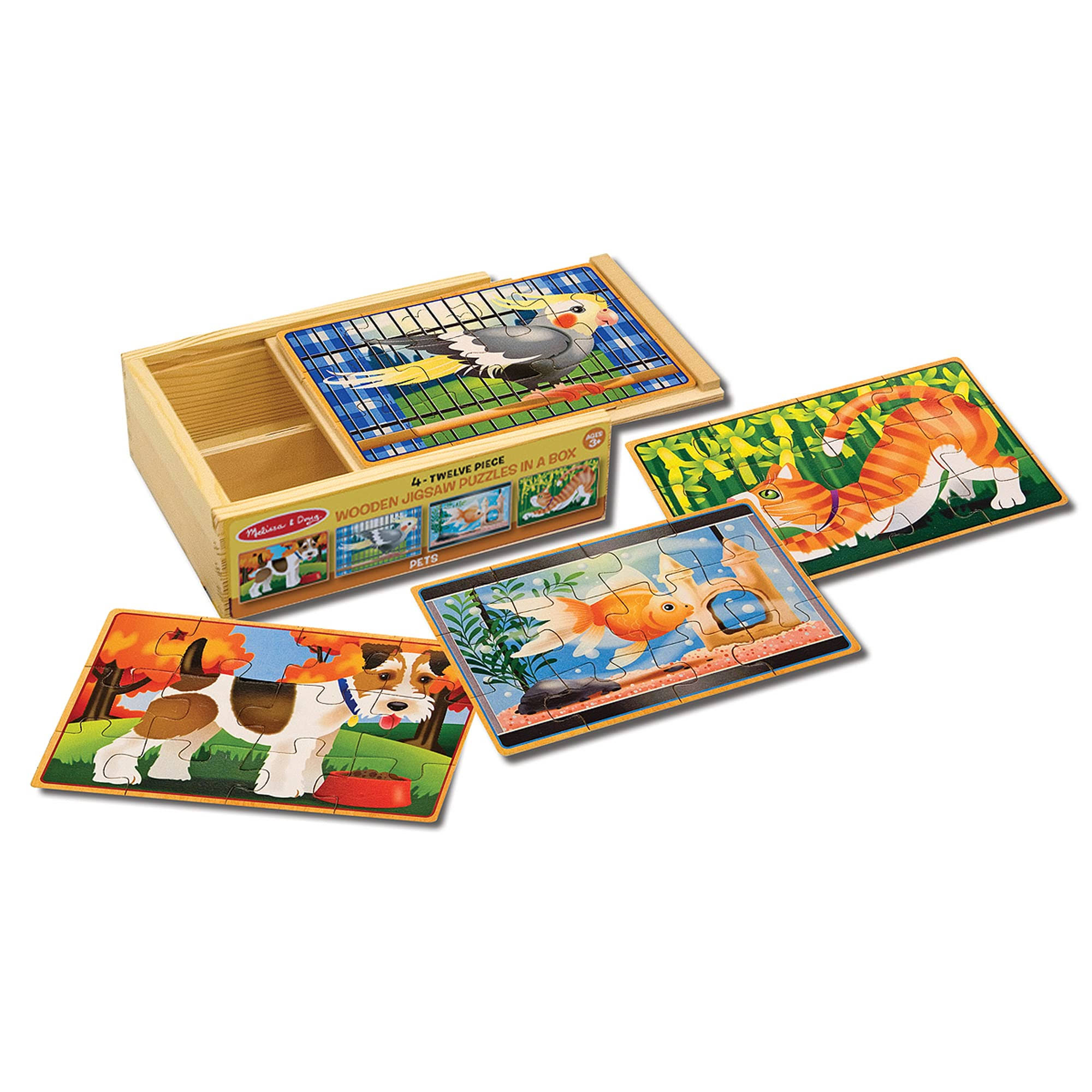 Melissa & Doug Jigsaw Puzzles in A Box - Pets