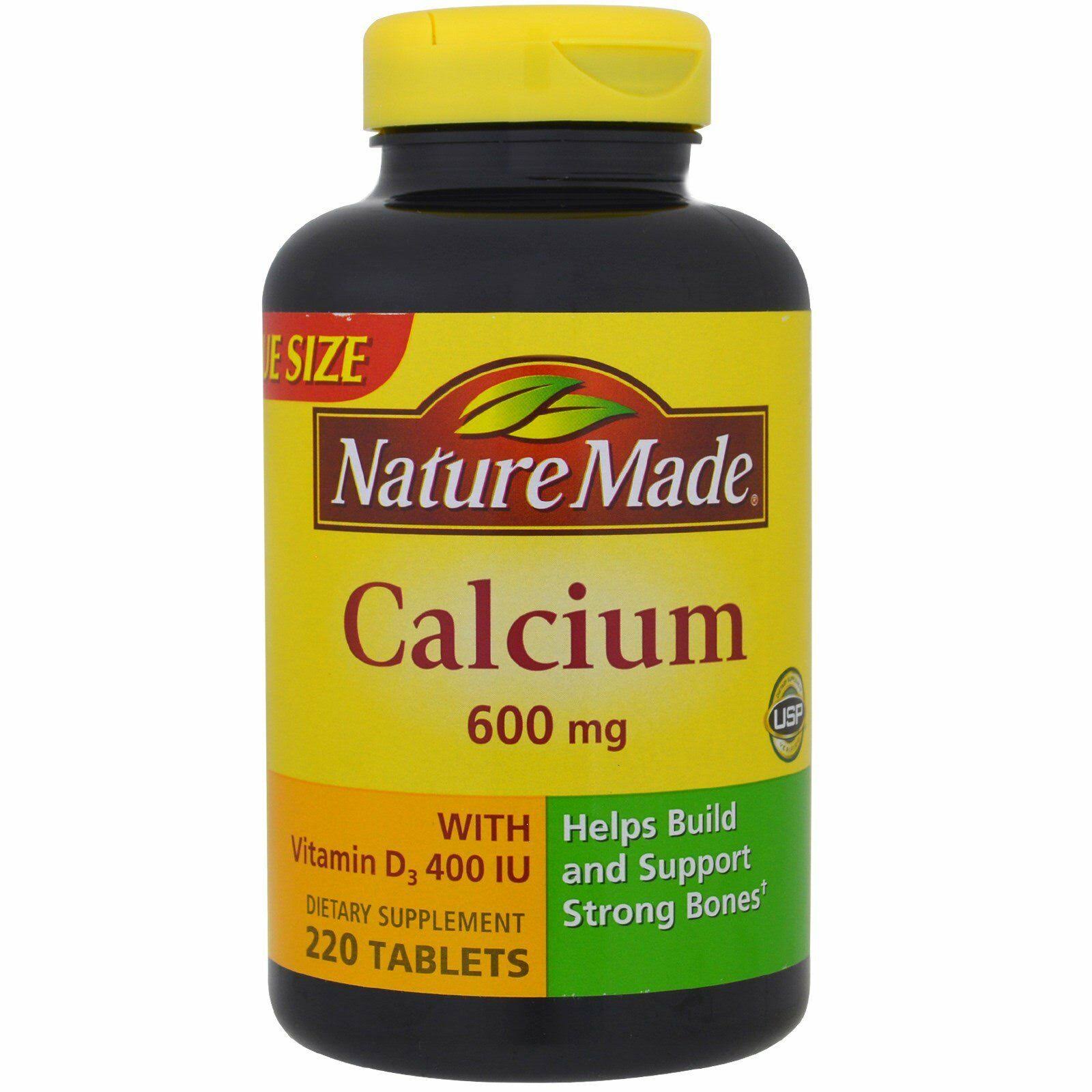 Nature Made Dietary Supplement Calcium Tablets - 600mg, 220 count