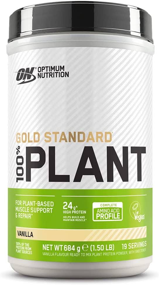 Optimum Nutrition Gold Standard 100 Percent Plant Based Protein - Vanilla Naturally Flavoured, 684g