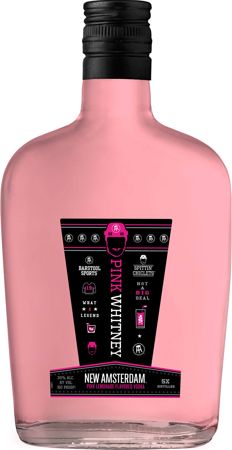 New Amsterdam Pink Whitney Vodka, Pink Lemonade Flavored - 375 ml
