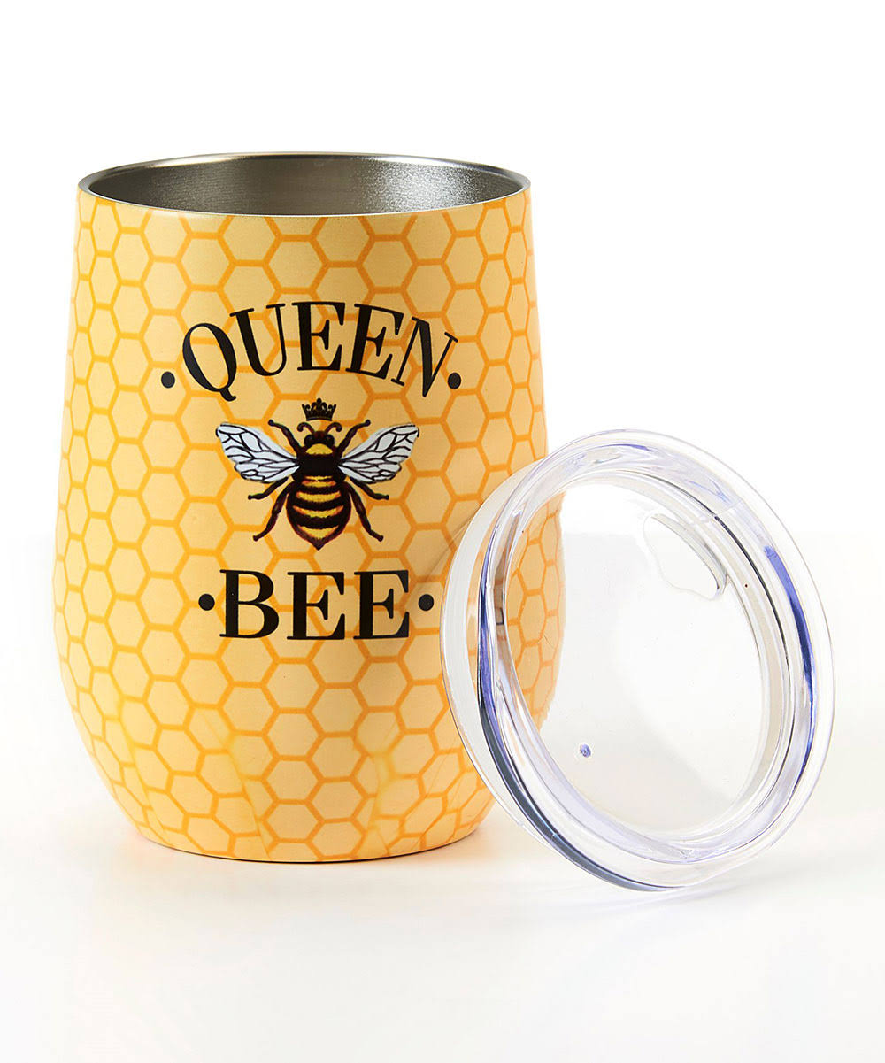 Giftcraft Yellow & Black 'Queen Bee' Tumbler One-Size