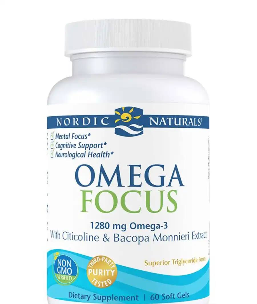 Nordic Naturals Omega Focus Extract Supplement - 60 Softgels