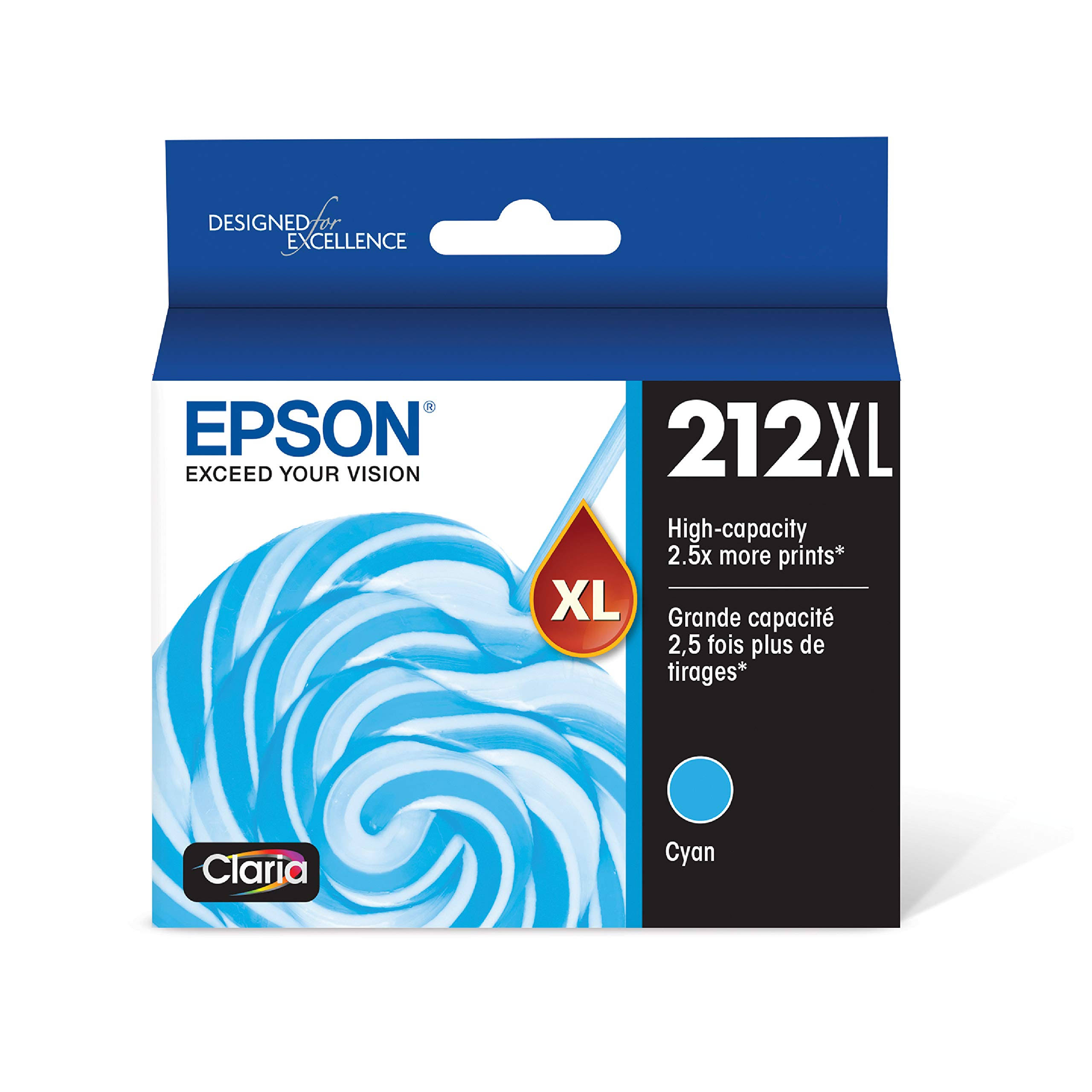 Epson 212XL T212XL220-S Cyan Ink Cartridge High Yield