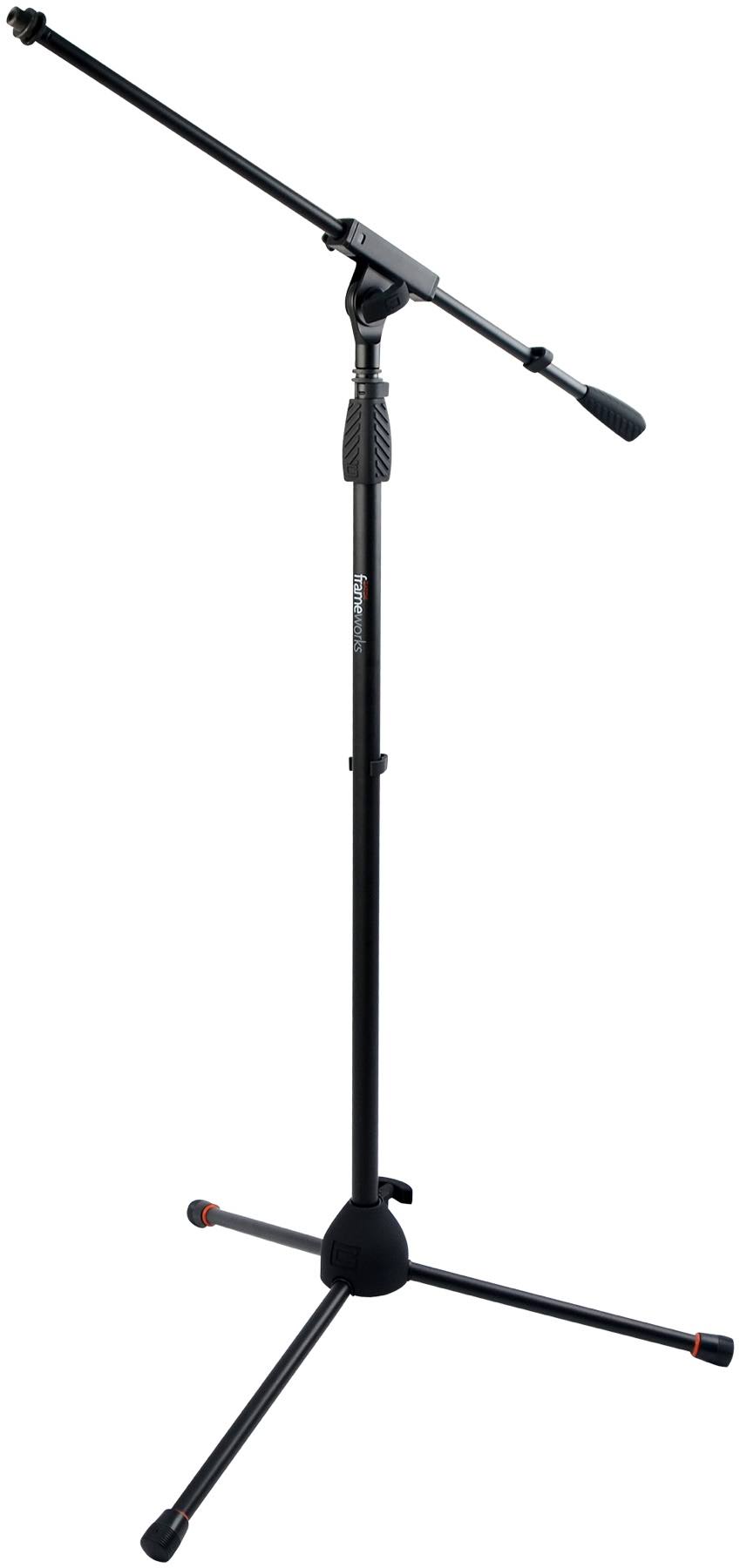 Gator Cases Frameworks Tripod Microphone Stand - Black, with Single Section Boom
