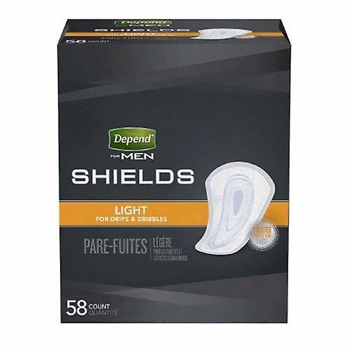 Depend For Men Shields Light Absorbency - 58 Pack