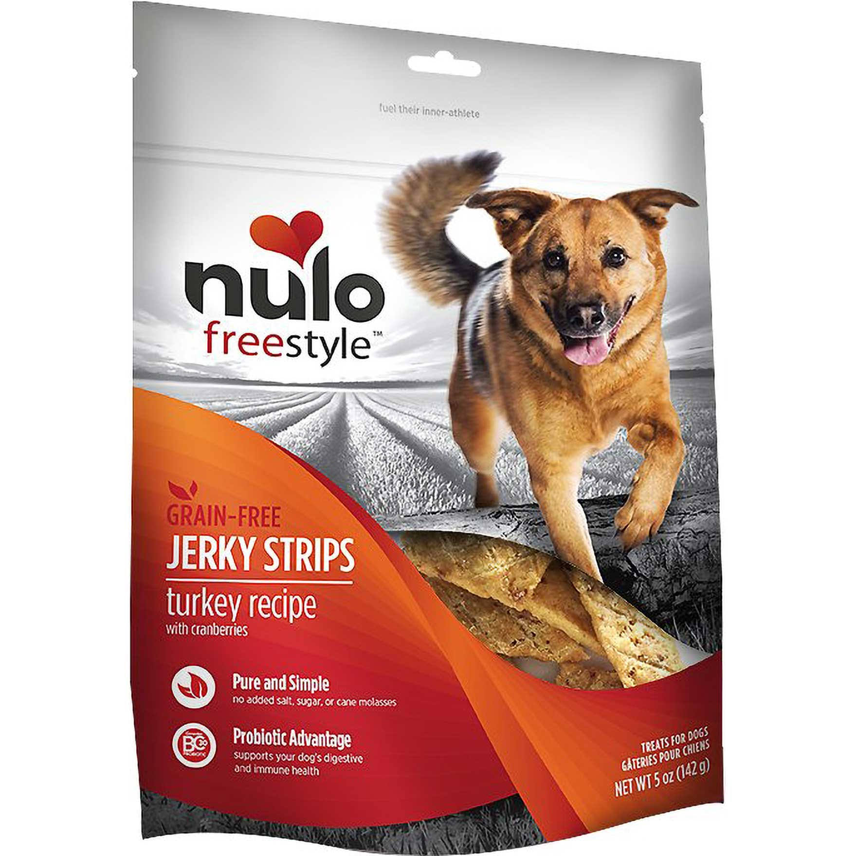 Nulo Freestyle Grain-Free-Jerky Strip Dog Treats Turkey