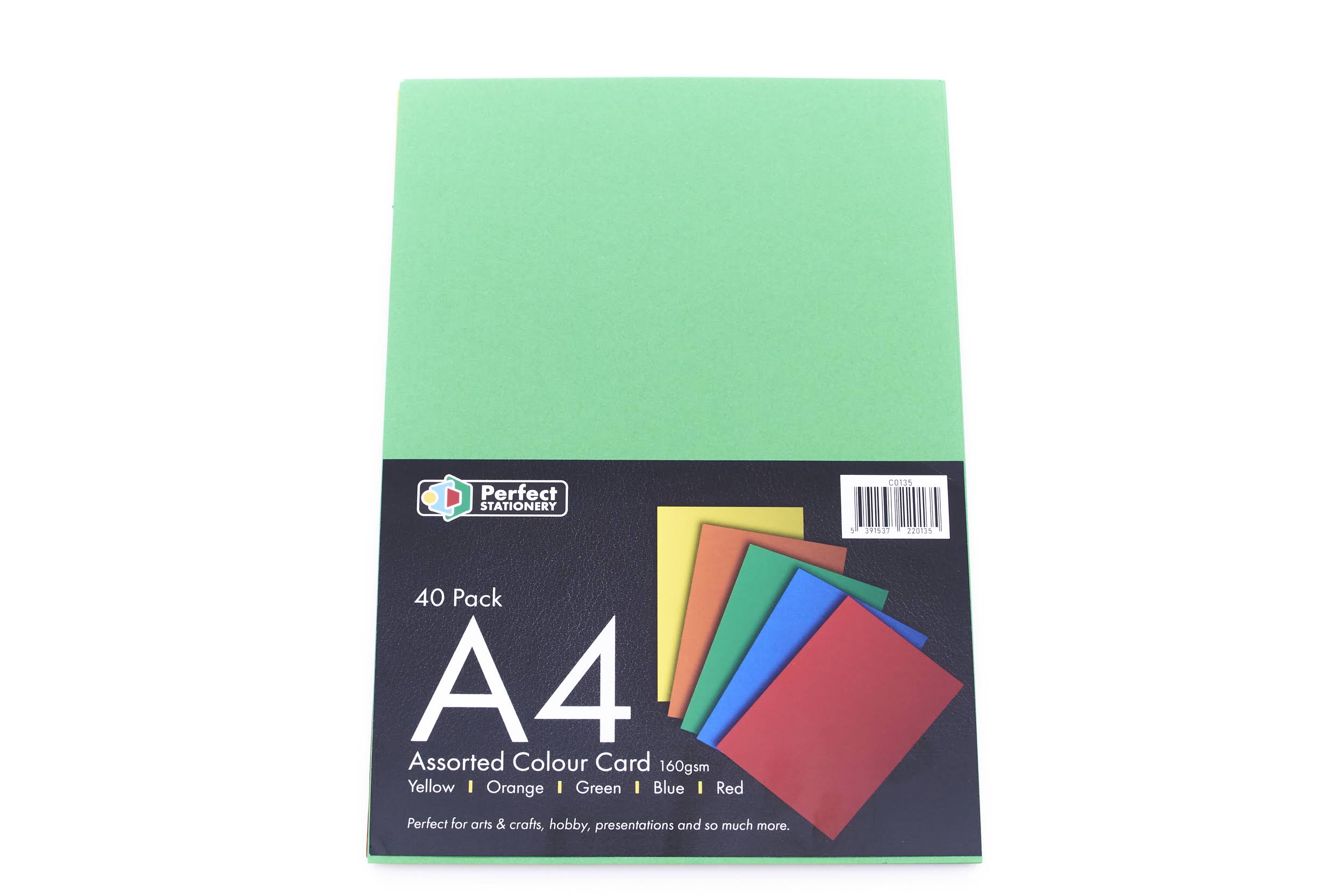 A4 Card 40 Pack 160 Gsm Assorted Col
