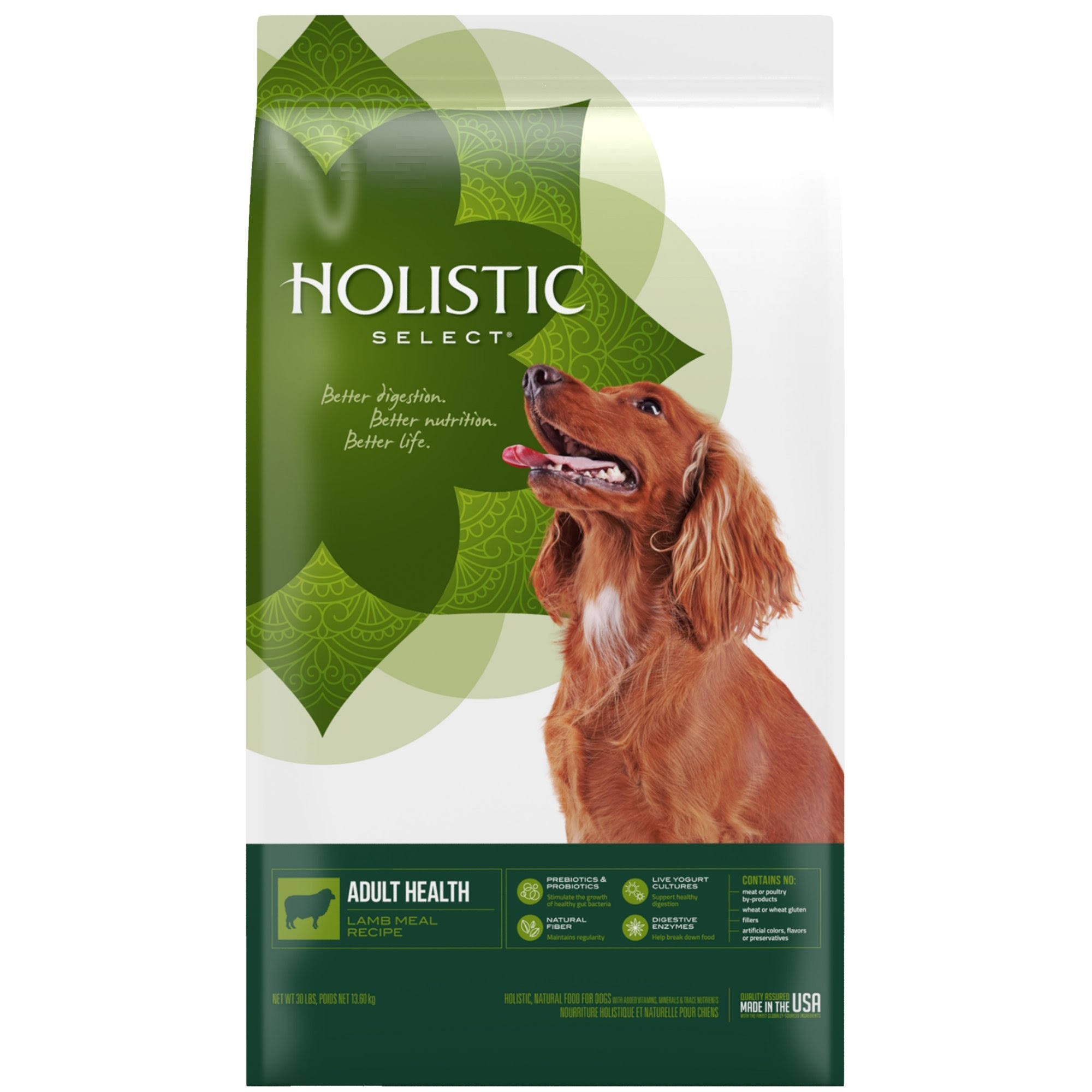 Holistic Select Natural Adult Health Dry Dog Food - Lamb, 30lb
