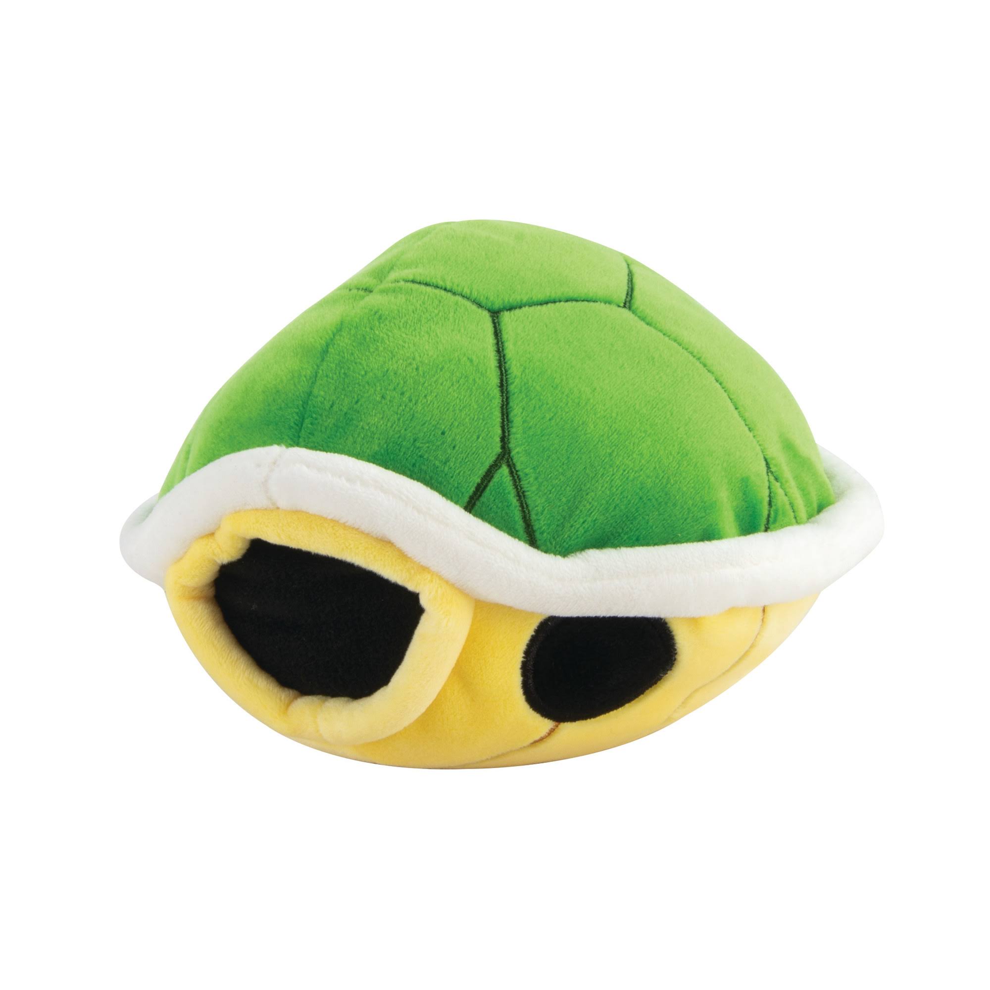 Club Mocchi-Mocchi- Super Mario Junior Green Shell Plush Toy, 6 inch