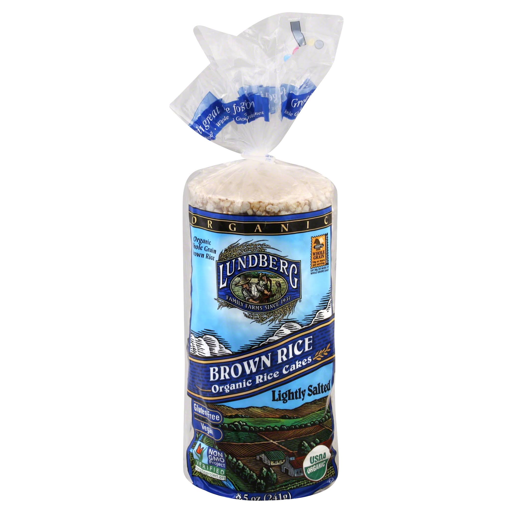 Lundberg Family Farms Rice Cakes, Organic, Whole Grain, Brown Rice, Lightly Salted - 8.5 oz