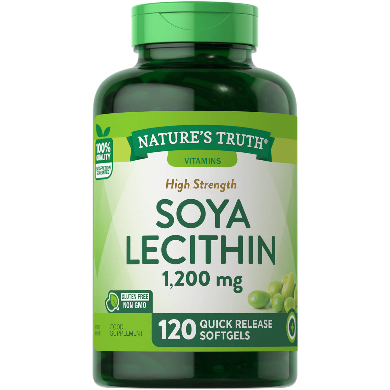 Natures Truth Ultra Soya Lecithin Quick Release Softgels Vitamins - 120ct