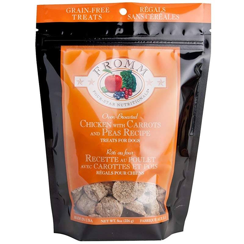 Fromm Four-Star Grain-Free Dog Treats - Chicken with Carrots and Peas, 8oz