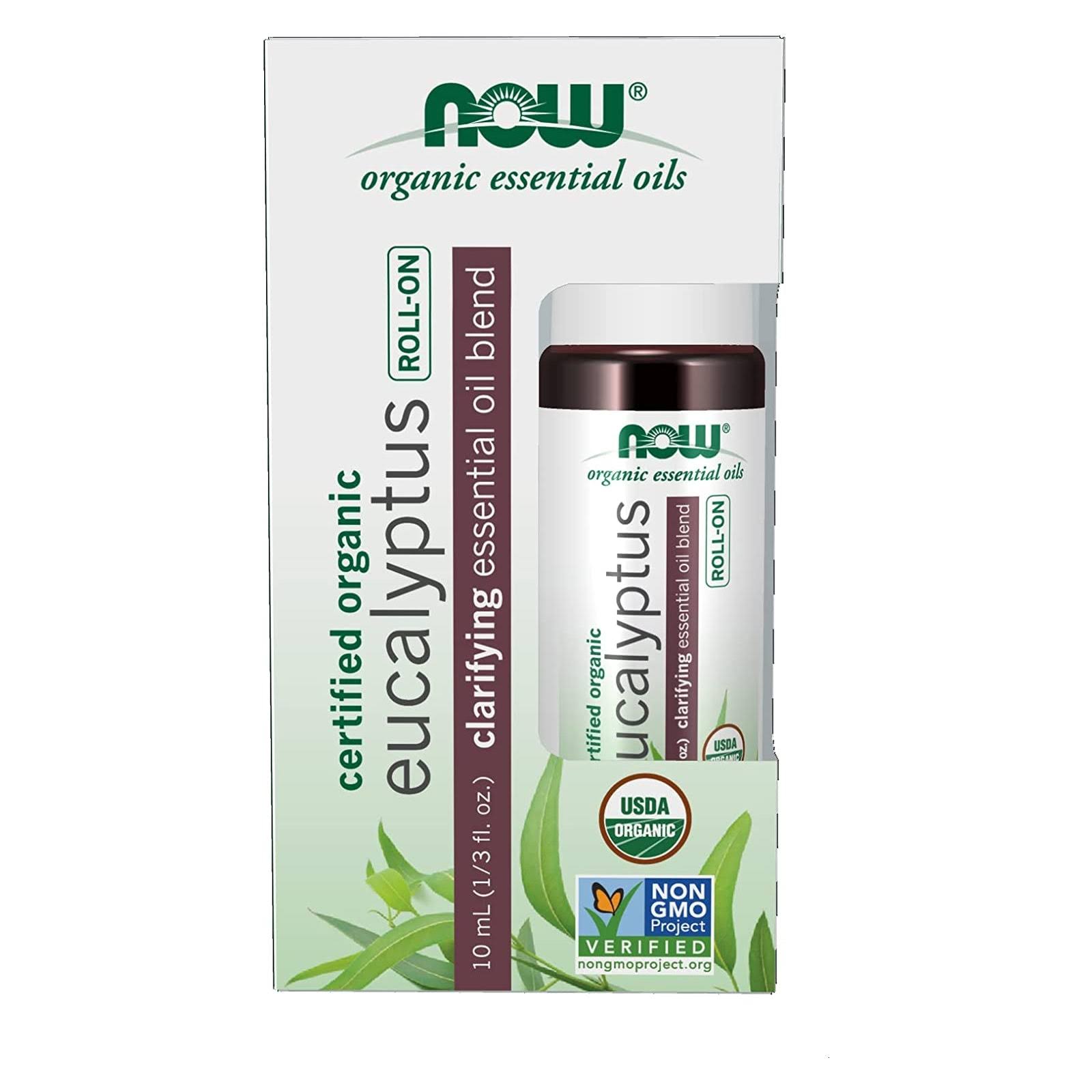 Now Foods Eucalyptus Essential Oil Blend Organic Roll-On 10 ml