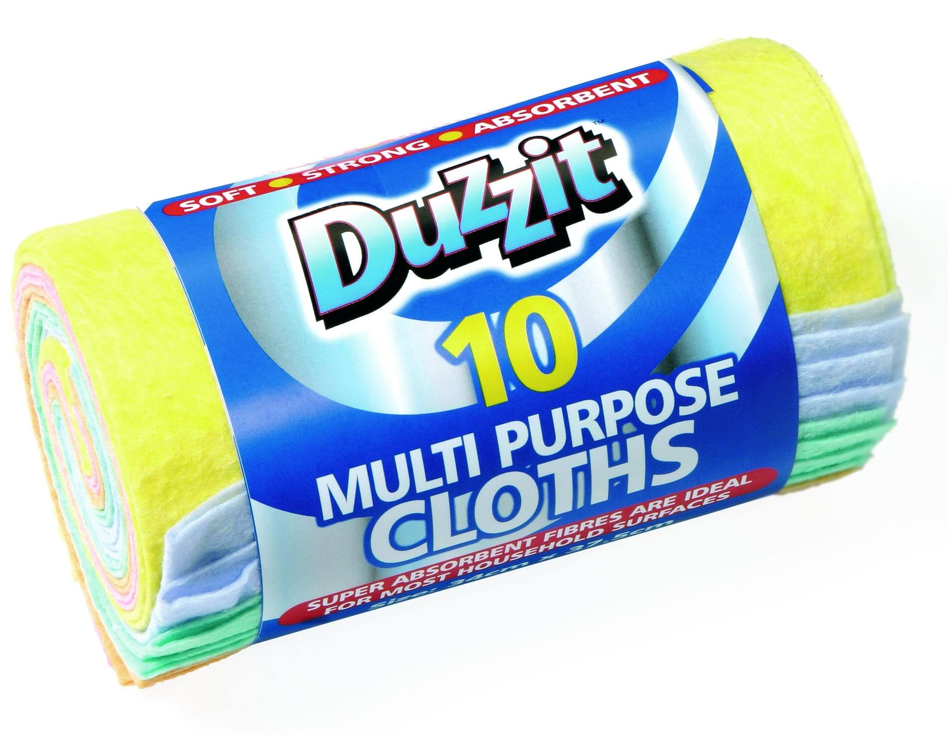 Duzzit Multi Purpose Cloths - Pack of 10