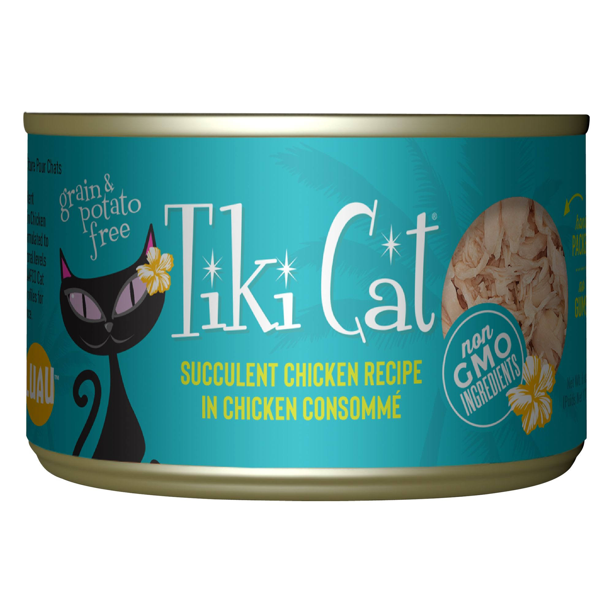 Tiki Cat Luau Succulent Chicken Recipe in Consomme, 6-oz