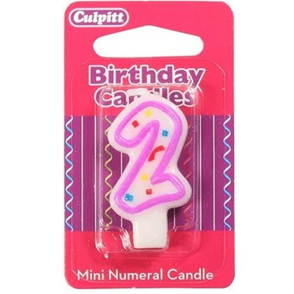 Culpitt Numeral 2 Birthday Candle - Each