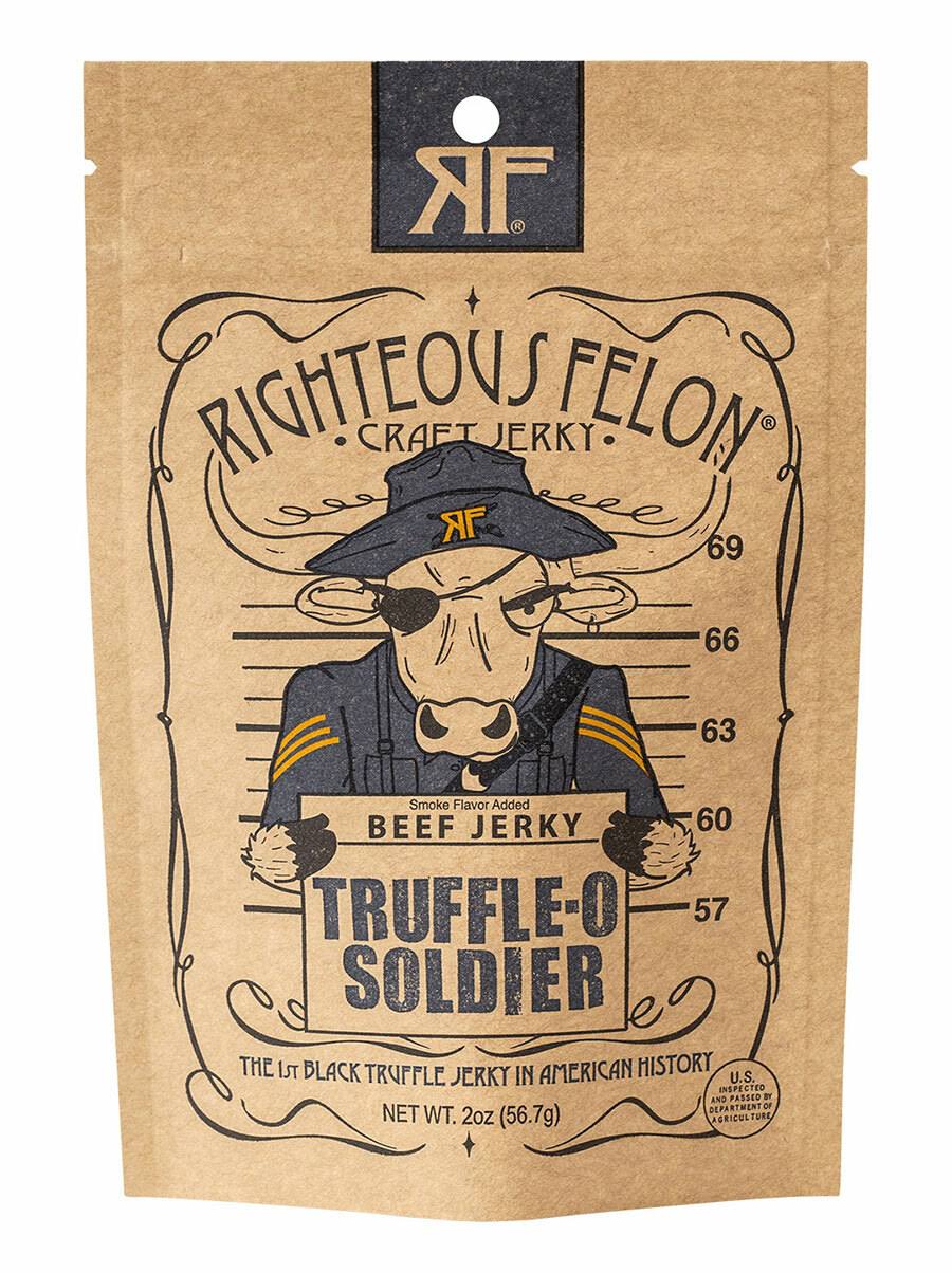 Righteous Felon Beef Jerky Truffle-O Soldier - 2 oz