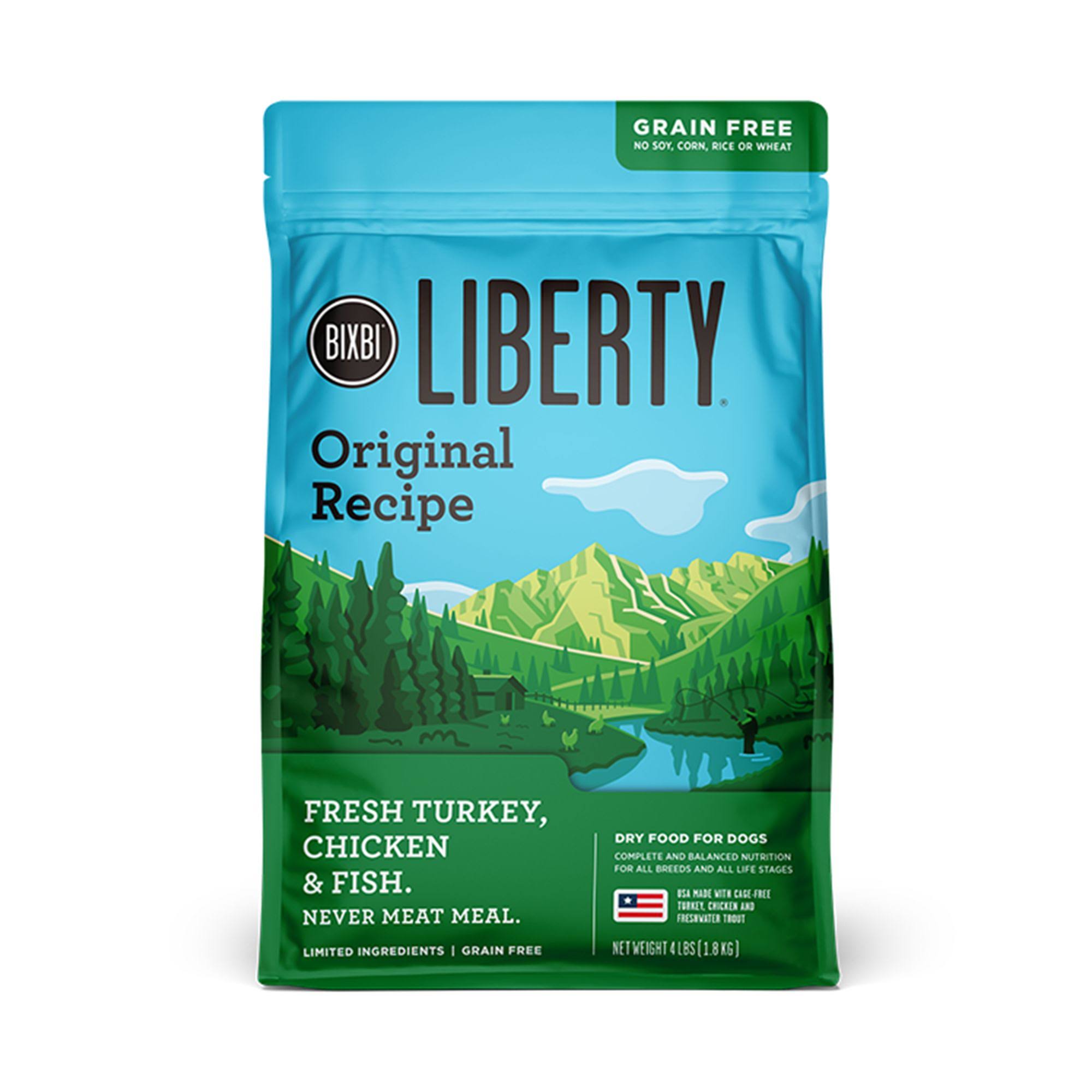 Bixbi Liberty Original Recipe Grain Free Dry Dog Food 4lb