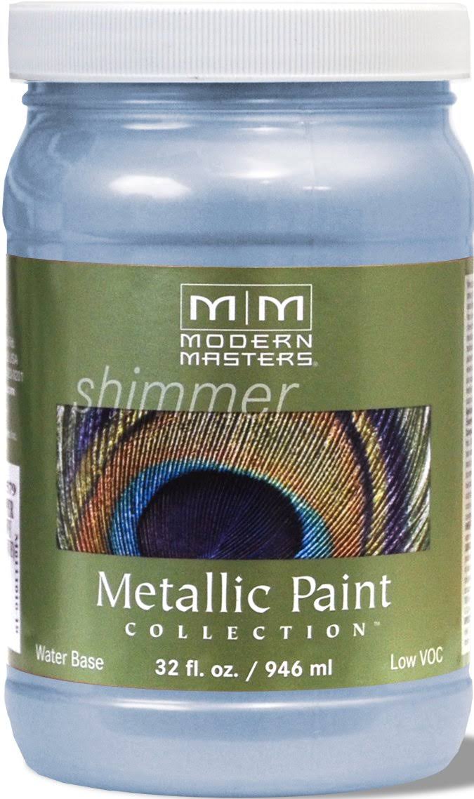 Modern Masters Shimmer Metallic Paint Collection - 946ml, Sky Metallic