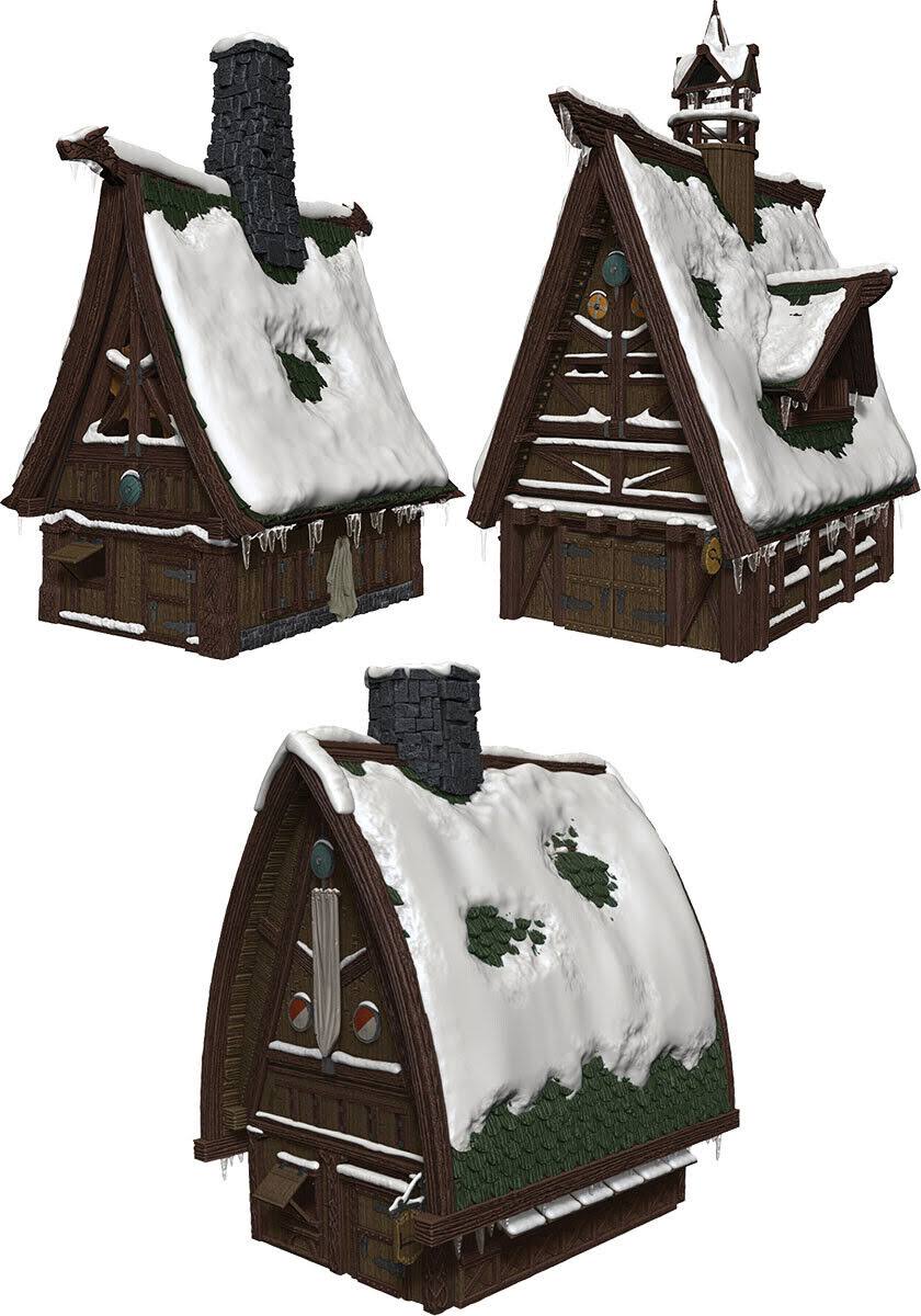 D&D Icons of The Realms - Icewind Dale: Rime of The Frostmaiden - Ten Towns Papercraft Set