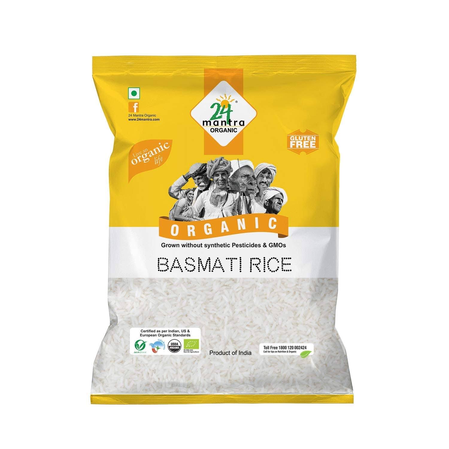 24 Mantra Organic Basmati White Rice 10 lbs