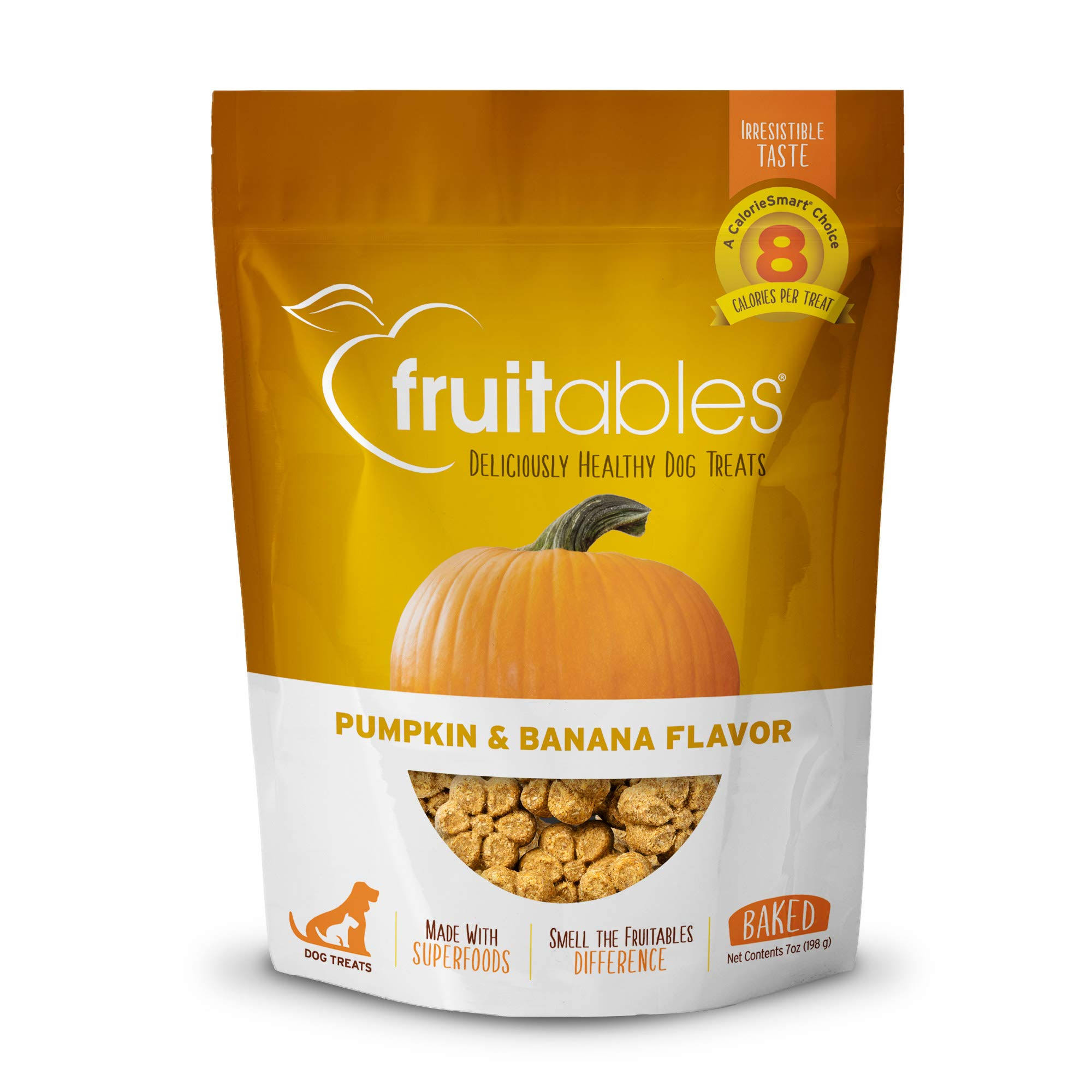 Fruitables Pet Foods Dog Treats - Pumpkin and Banana Flavor